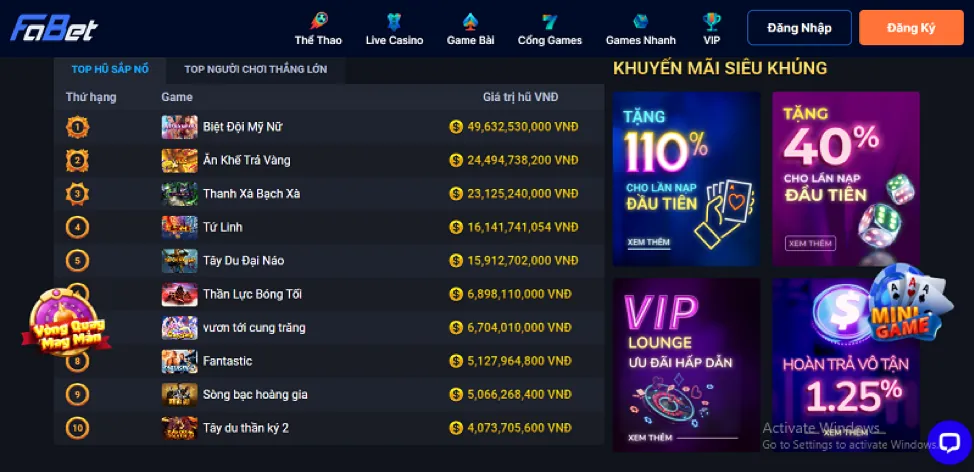 Sự kiện đặc biệt uiwnbet